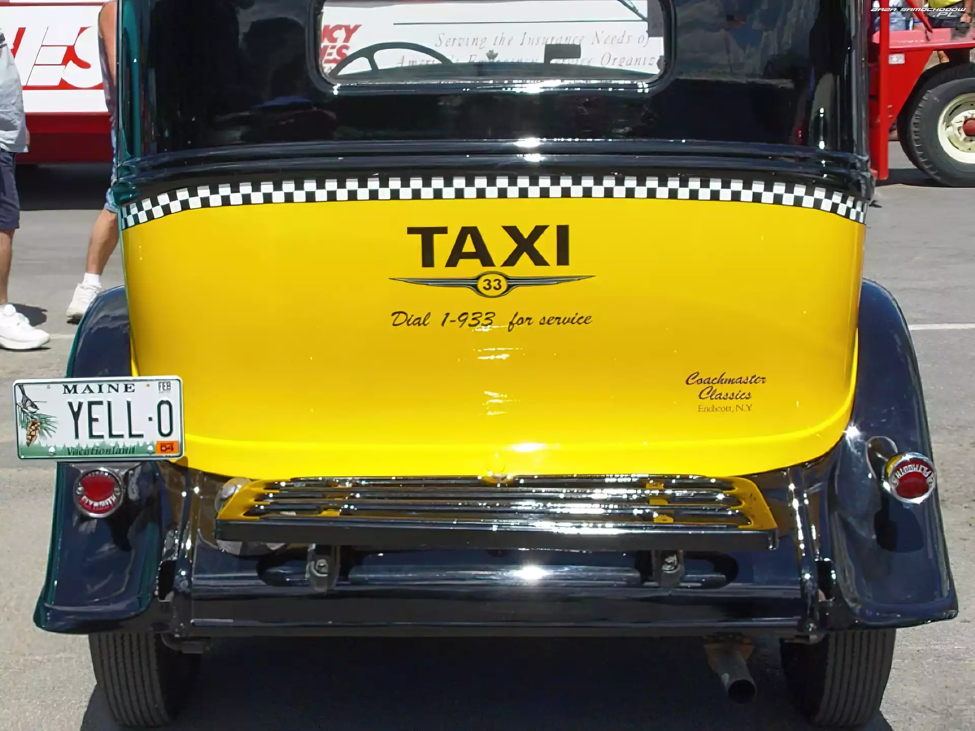 tył samochodu, Plymouth, TAXI